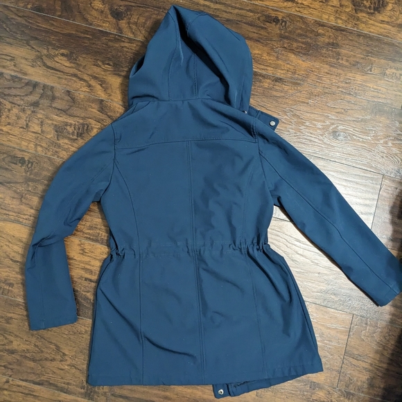 Women's Nine West Thermafleece Softshell Drawstring Waist Hooded Jacket - Picture 5 of 7